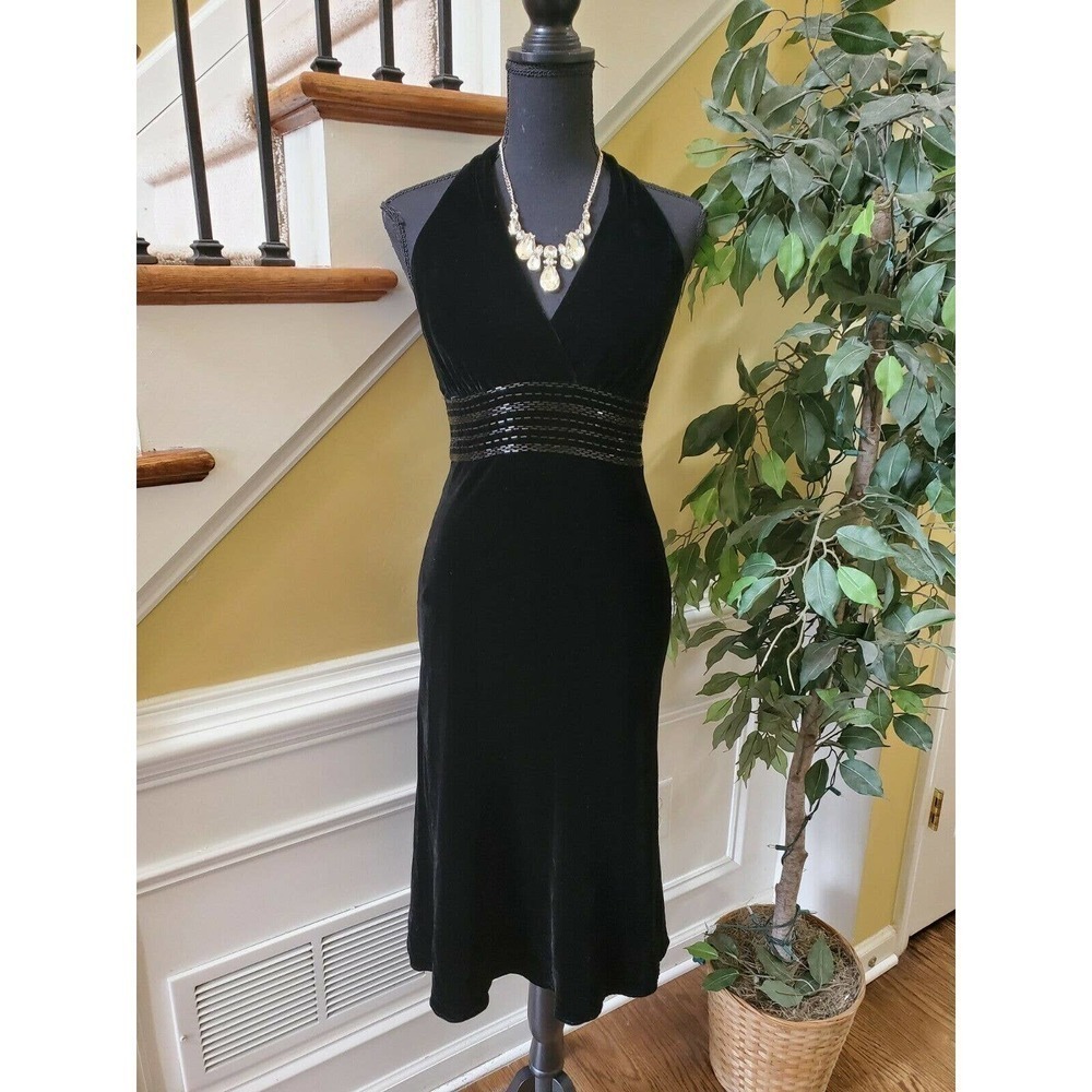 Jones New York halter Dress‎ silk blend  SZ 6